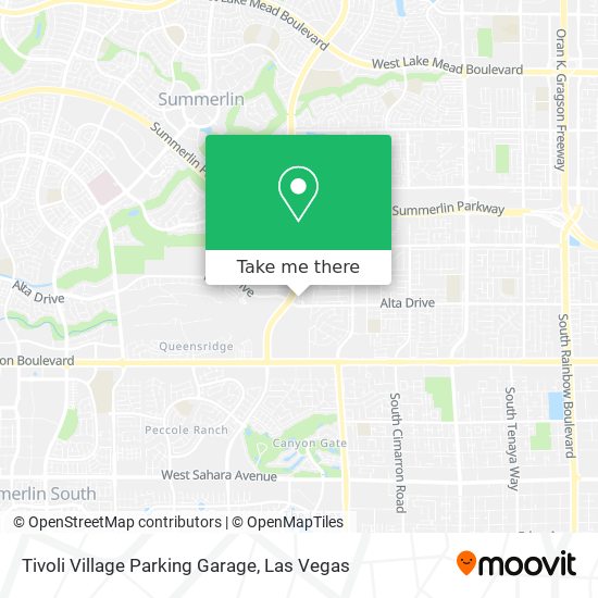 Mapa de Tivoli Village Parking Garage