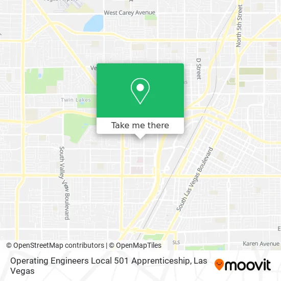 Mapa de Operating Engineers Local 501 Apprenticeship