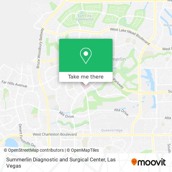 Summerlin Diagnostic and Surgical Center map