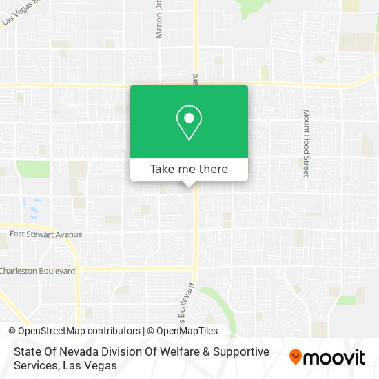 State Of Nevada Division Of Welfare & Supportive Services map