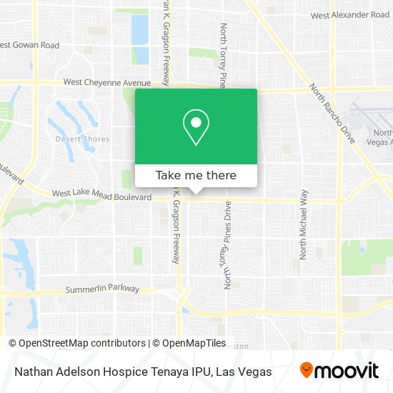 Nathan Adelson Hospice Tenaya IPU map