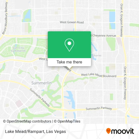 Lake Mead/Rampart map