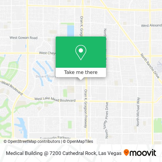 Mapa de Medical Building @ 7200 Cathedral Rock