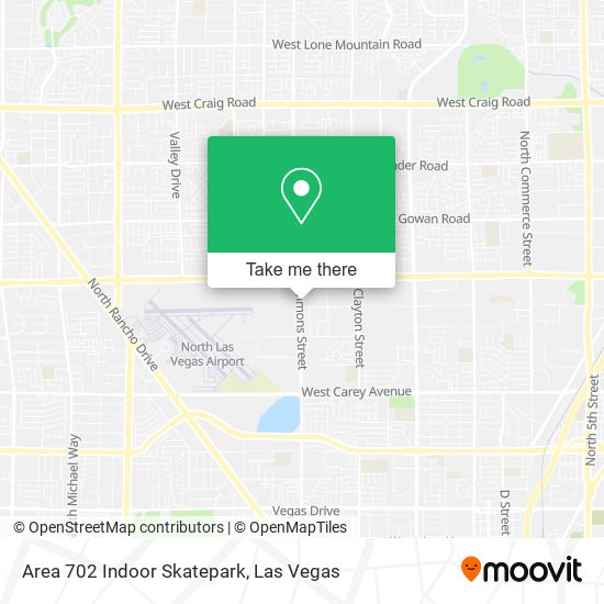 Area 702 Indoor Skatepark map