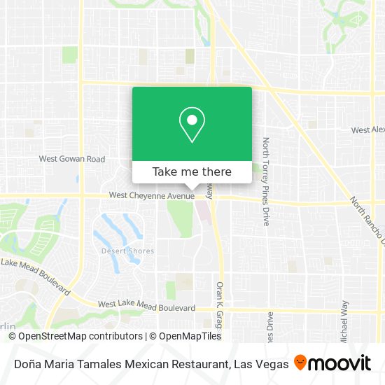 Mapa de Doña Maria Tamales Mexican Restaurant
