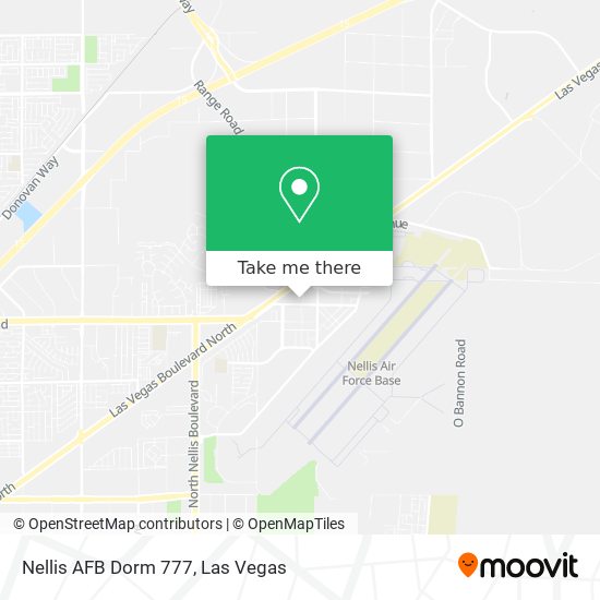 Nellis AFB Dorm 777 map