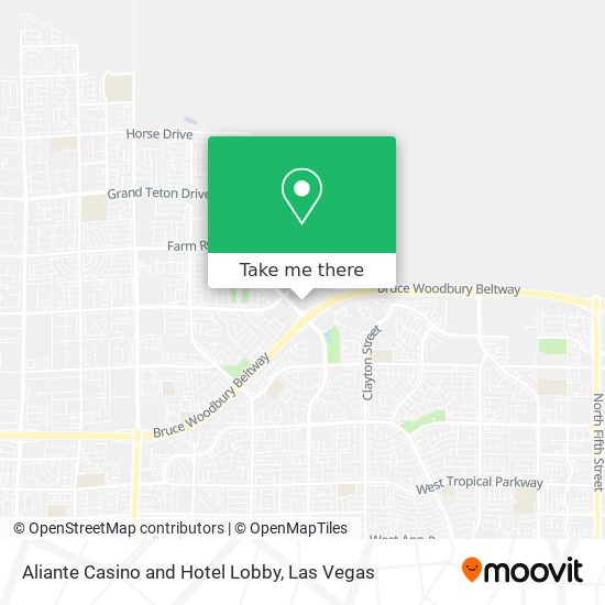 Aliante Casino and Hotel Lobby map