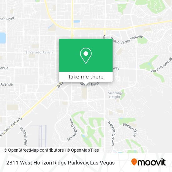 2811 West Horizon Ridge Parkway map