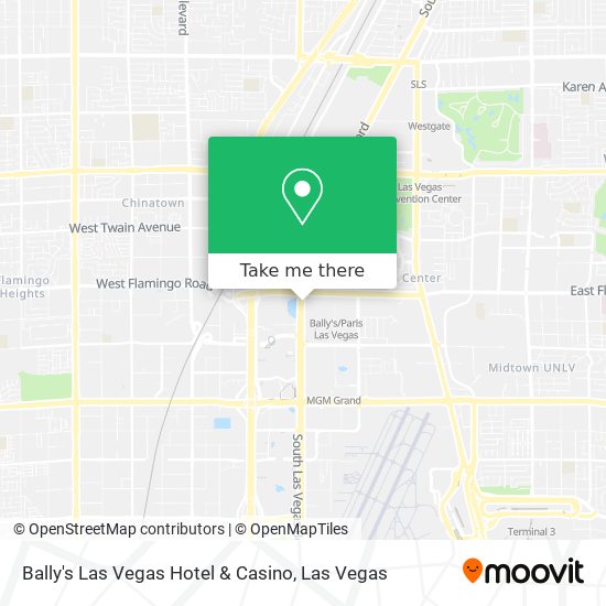 Bally's Las Vegas Hotel & Casino map