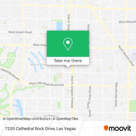 7200 Cathedral Rock Drive map