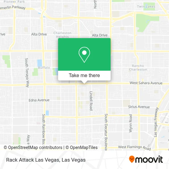 Rack Attack Las Vegas map