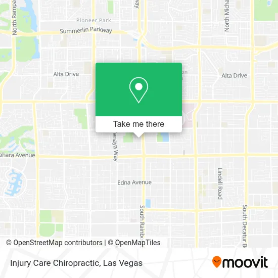 Injury Care Chiropractic map