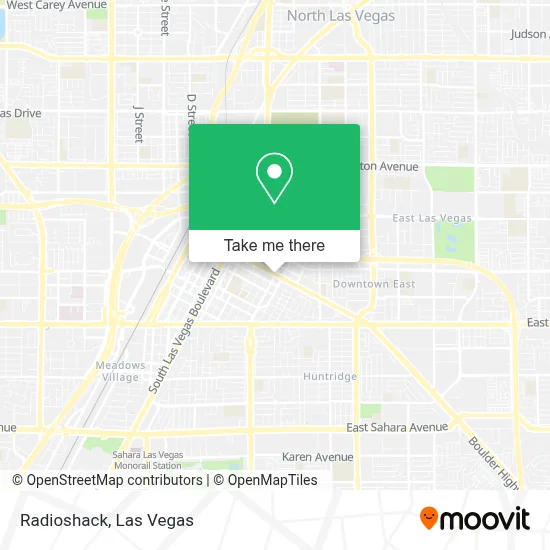 Radioshack map