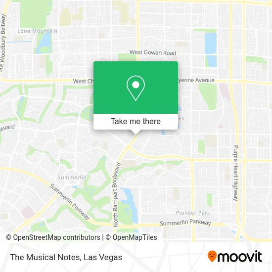 The Musical Notes map