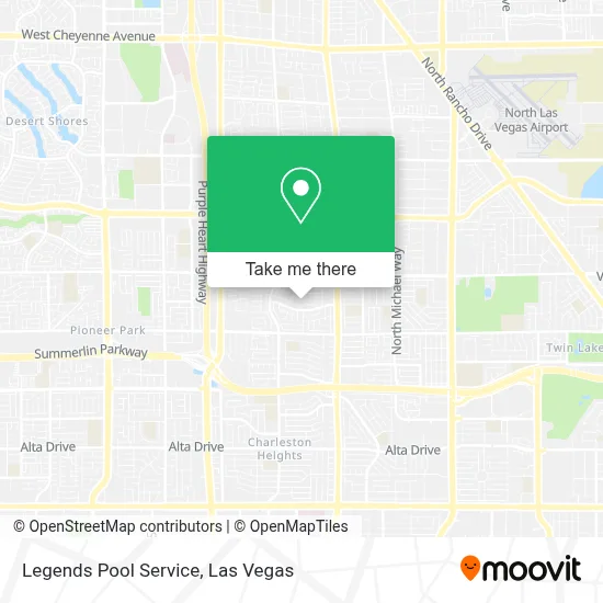 Legends Pool Service map