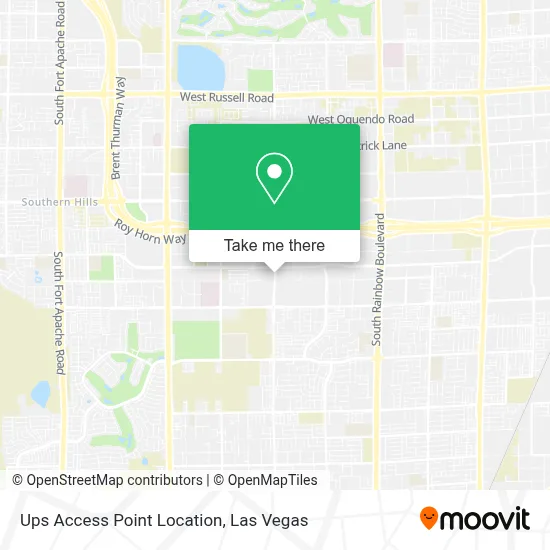 Ups Access Point Location map