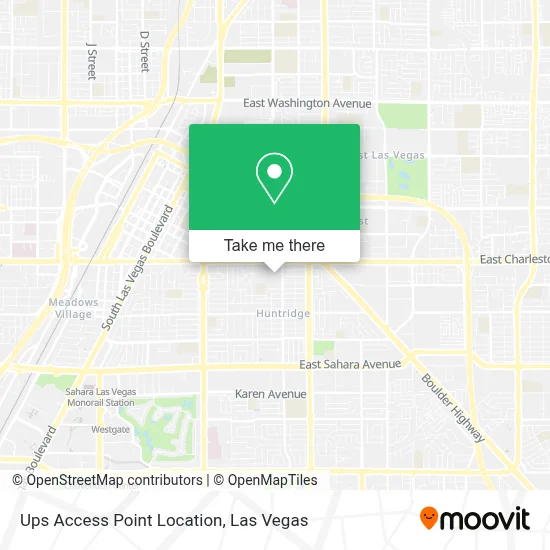 Ups Access Point Location map