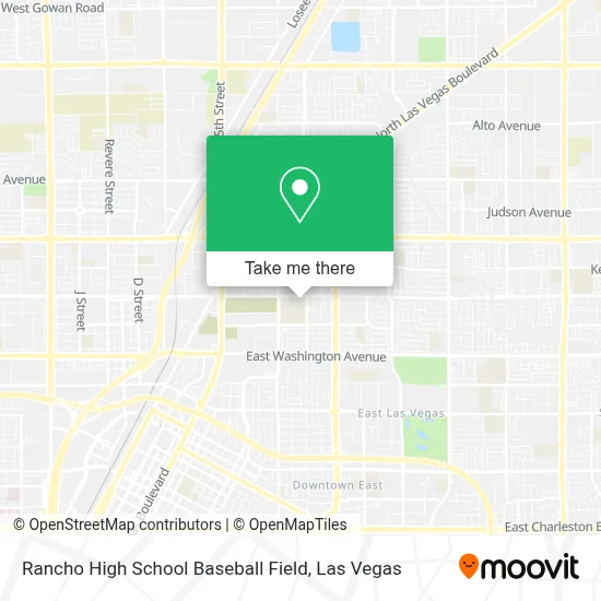 Rancho High School Baseball Field map