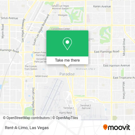 Rent-A-Limo map
