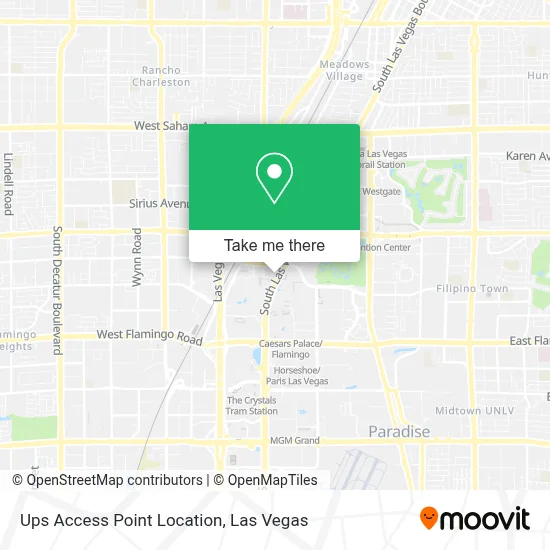 Ups Access Point Location map