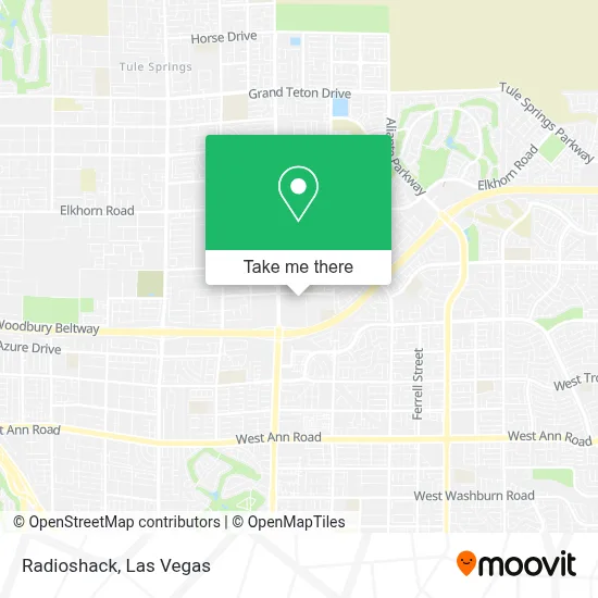 Radioshack map
