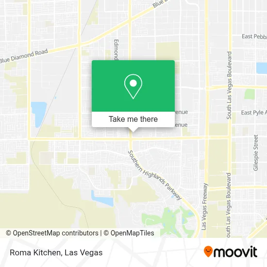 Roma Kitchen map