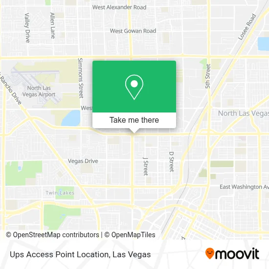Ups Access Point Location map