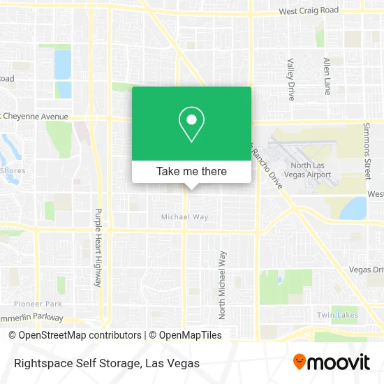 Rightspace Self Storage map