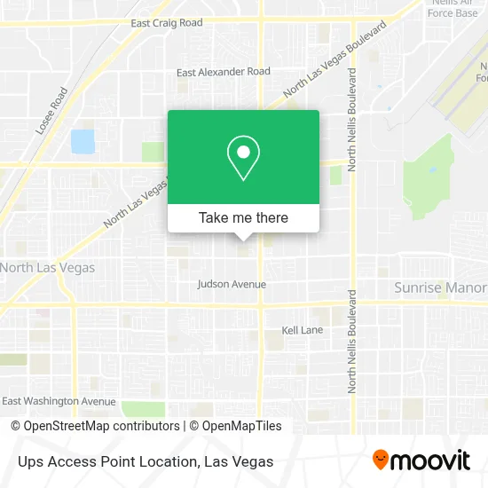 Ups Access Point Location map
