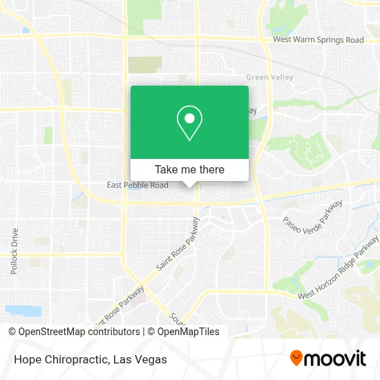 Hope Chiropractic map