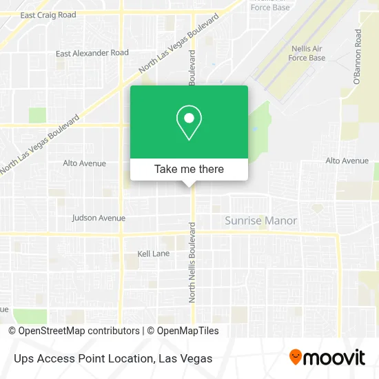 Ups Access Point Location map