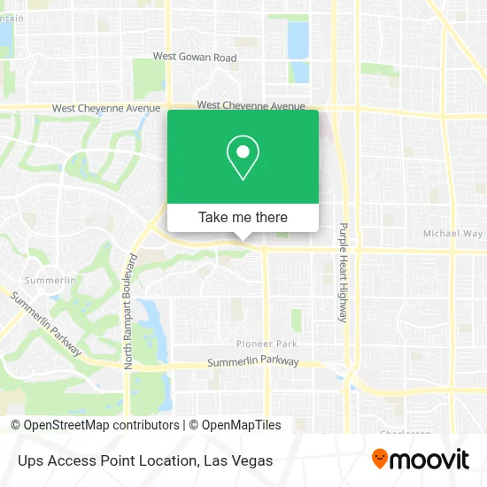Ups Access Point Location map
