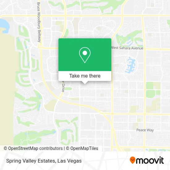 Spring Valley Estates map