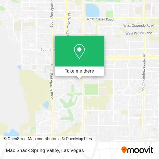 Mac Shack Spring Valley map