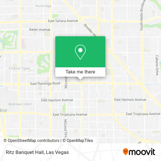 Ritz Banquet Hall map
