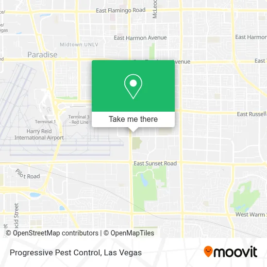Progressive Pest Control map