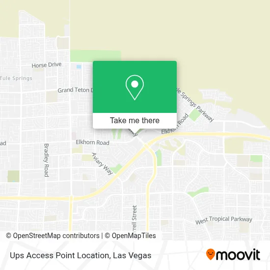 Ups Access Point Location map