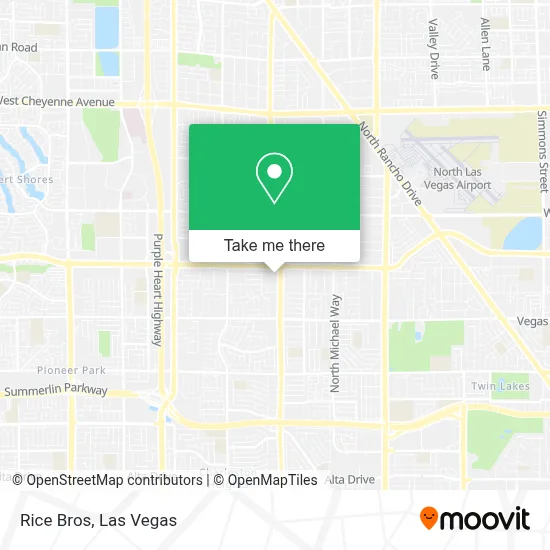 Rice Bros map