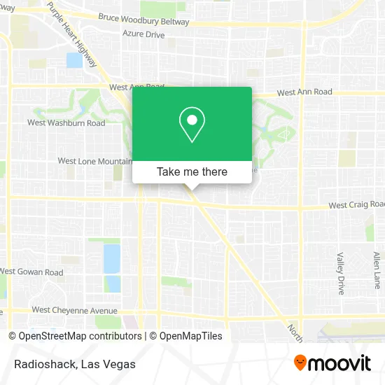 Radioshack map