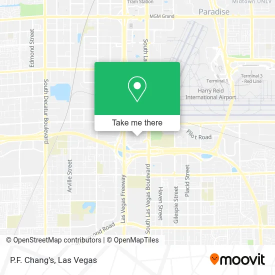 P.F. Chang's map