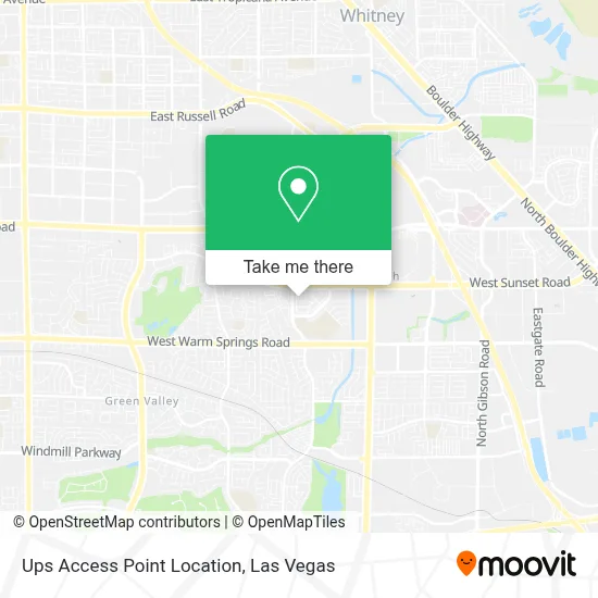 Ups Access Point Location map