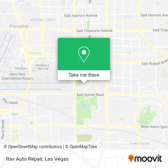 Rav Auto Repair map