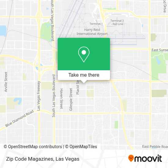 Zip Code Magazines map