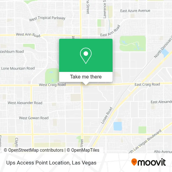 Ups Access Point Location map