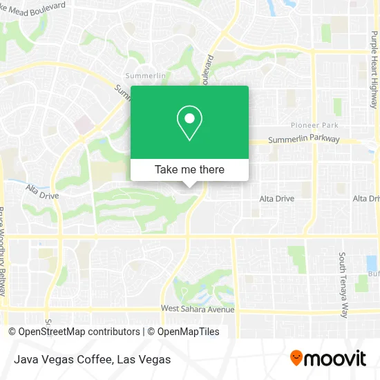 Java Vegas Coffee map