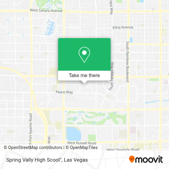 Spring Vally High Scool" map