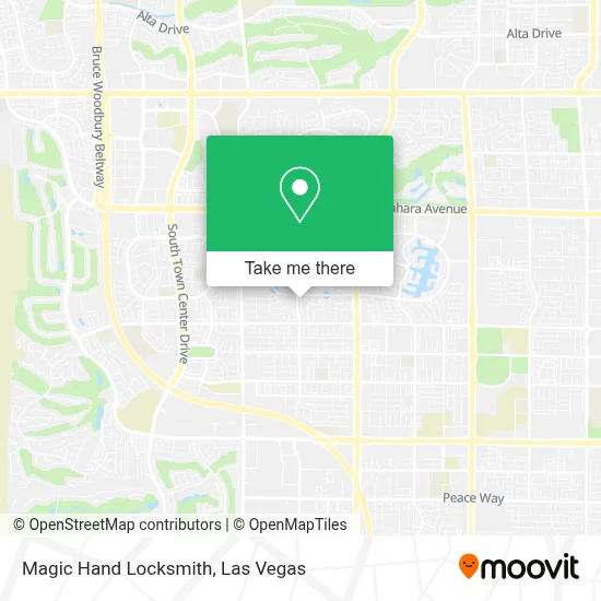Magic Hand Locksmith map