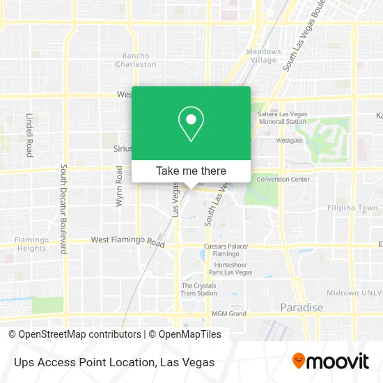 Ups Access Point Location map
