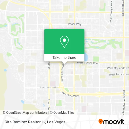 Rita Ramirez Realtor Lv map