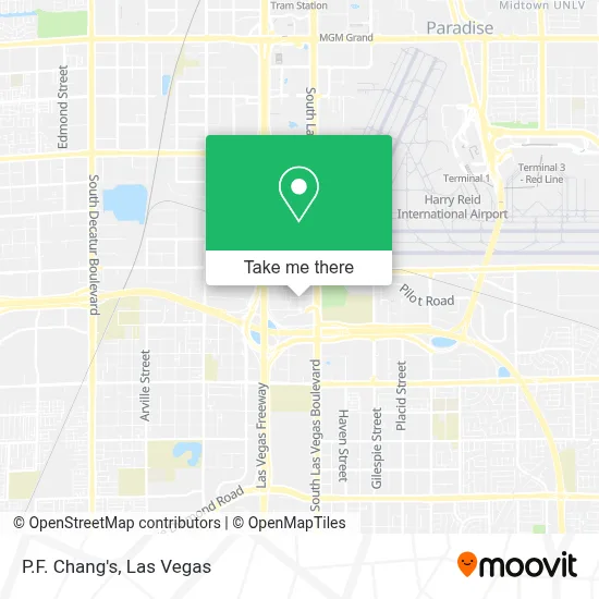 P.F. Chang's map